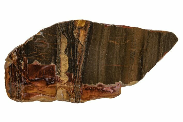 Polished Packsaddle Tiger Eye Slab - Western Australia #216762